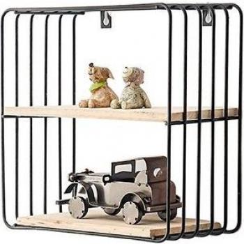 Étagère murale multi-forme bois/métal nordique