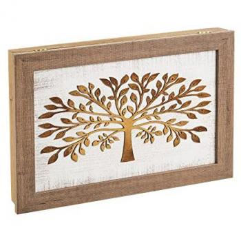 Cuadro Eléctrico Árbol de la Vida, Relieve y Pintura Manual