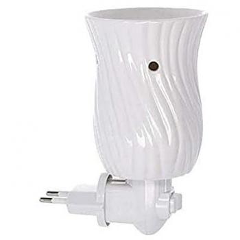 Diffuseur de parfum céramique blanc 9,8x7,5h13,8 cm