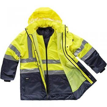 Parka 5 en 1 con chaleco desmontable y alta visibilidad