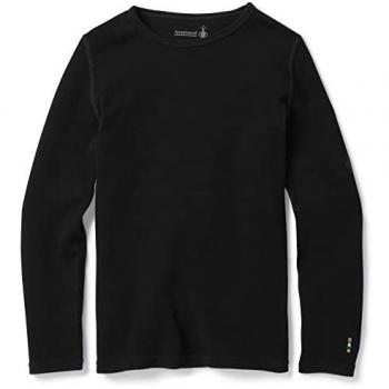 Sous-vêtement en mérinos Smartwool noir manches longues pour fille - XS