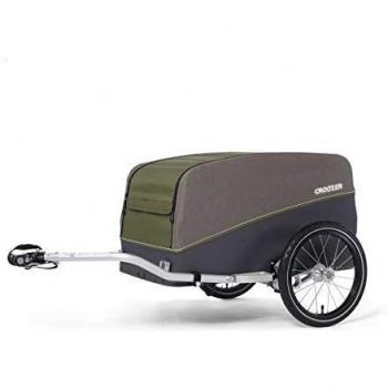 Croozer Cargo Tuure - Remolque para bicicleta, color verde oliva