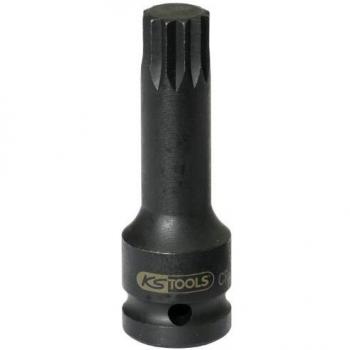 KS Tools 1/2 Kraft-Bit-Stecknuss Vielzahn, lang, M9
