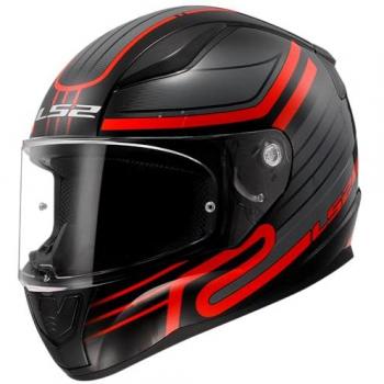 LS2 Casco Integral FF353 Rapid II Circuit Negro/Rojo
