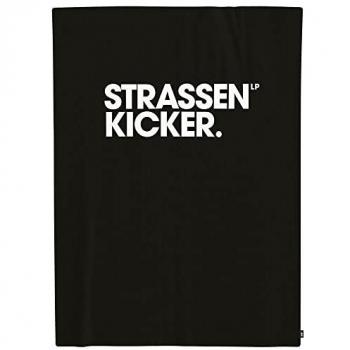 Coperta Wellsoft Strade Kicker nera e bianca 150 x 200 cm