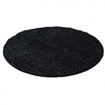 Weicher Hochflor Teppich, Ø 80 cm