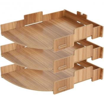 Wooden Desk File Organizer 53CC