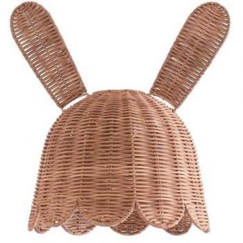 Natural Rattan Bunny Rabbit Ceiling Lamp Shade