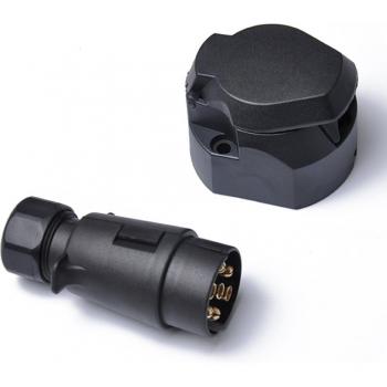 12V 7 Pin Waterproof Trailer Socket and Plug Adapter