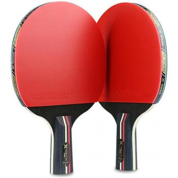Double Face Long Short Handle Table Tennis Racket Set