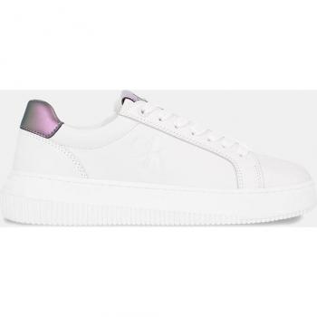 Calvin Klein White Leather Sneakers - Size 9 US