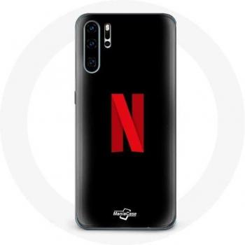 Huawei P30 Case Netflix Logo Red Black Background