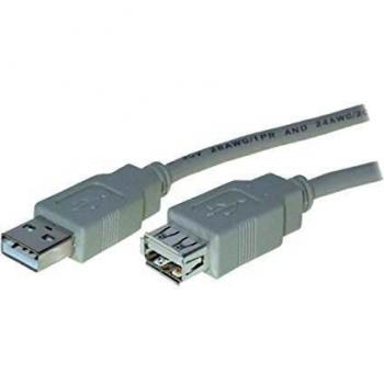 USB2.0-Verlängerungskabel, A/A, 0,3 m, weiß