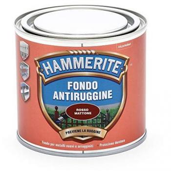 Fondo Anti-Ruggine. Rosso Mattone opaco (500 Ml). Hammerite