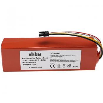 Batteria sostitutiva 3600 mAh 14,4 V Li‑Ion compatibile con Xiaomi Roborock Q8 Max (Q8MP52‑00 / Q8MP02‑00) – VHBW