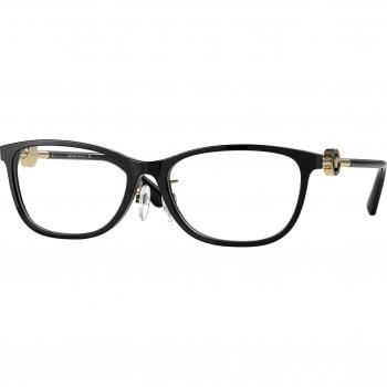 Versace VE3297D Ajuste Asiático Gafas Recetadas Mujer Negro
