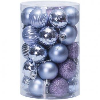 34PC 40mm Christmas Baubles