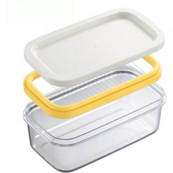 BPA-Free Clear Butter Container with Cutter