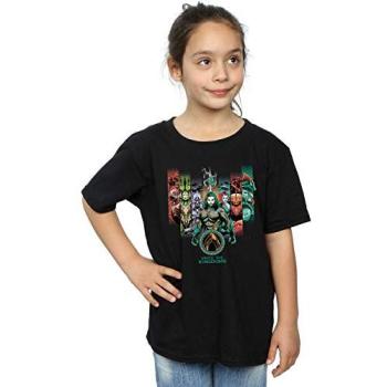 DC Comics Aquaman Unite The Kingdoms – Girls’ Black T-Shirt (9 Years)