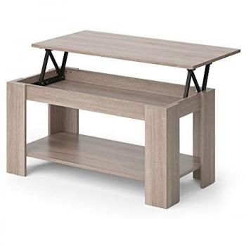 Table basse Vicco, modèle Lorenz, finition Sonoma, 100 x 50 cm avec élévation