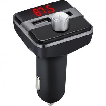 Transmisor FM Bluetooth para coche con reproductor MP3 y llamadas manos libres #Y1