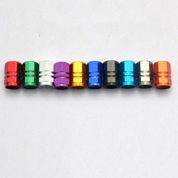 Waterproof Aluminum Tire Stem Caps - Set of 4
