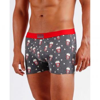 Boxers Admas para Hombre - Set de 2 en Gris y Rojo