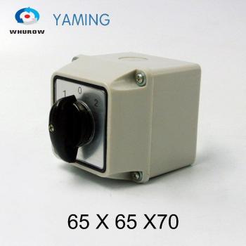 Yaming 25A IP65 Waterproof Rotary Cam Switch YMW26-25/1M 1 Pole 3 Position