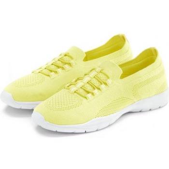 Sneaker LASCANA, Damen, Gr. 39, hellgelb, sportlich