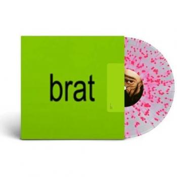 Charli XCX - BRAT | Exclusive Clear Pink Splatter Vinyl - Sealed 2024 UK Edition