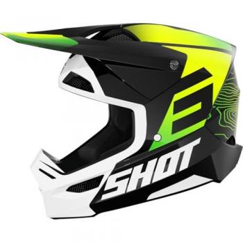 Furious Kid Apex Neon Brillante Casco Cross