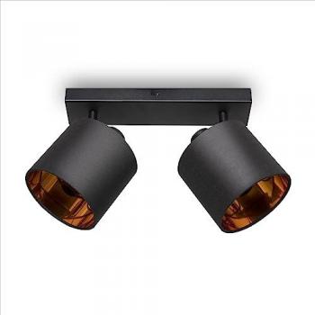 Lampada Sospesa LED Nero-Oro E14