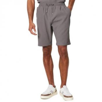 Textured Casual Short - Dark Grey - Size Small