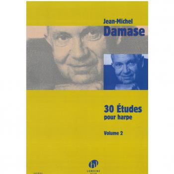 Partitions classique LEMOINE DAMASE JEAN-MICHEL - ETUDES (30) VOL.2 - HARPE Harpe
