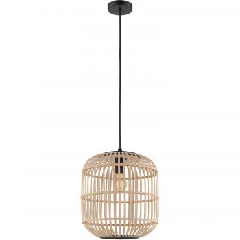 Netlighting Bordesley Wire Frame Pendant Ceiling Light Black - Uk Stock