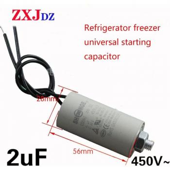 Refrigerator Compressor CBB60 2uF Startup Capacitor