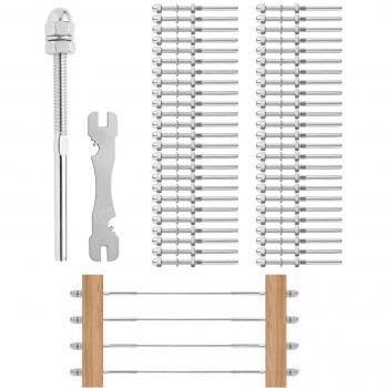 Kit de 61 Terminaisons de Câble pour Garde-Corps 1/8