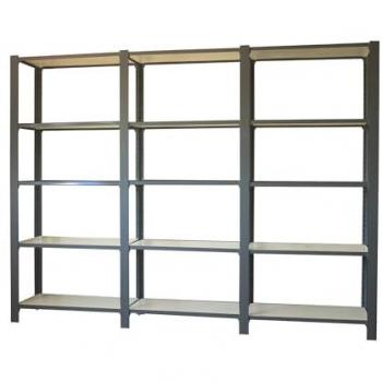 Simon Rack OFFICLICK Regal 5/300 Holz anthrazit/weiß 270 x 30 x 210 cm