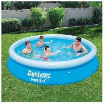 Bassin Rotonda Fast Set 366x76cm Prêt pour Pompe Filtrante 57273