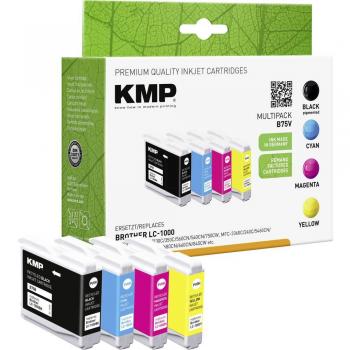 KMP Tintenpatrone Tintenkartusche B75D Black, Black (M, BK, C, Y), Druckerpatrone