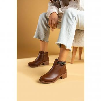 Botas de mujer con cierre de cremallera y tacón alto Stone 57-01-23Volumen