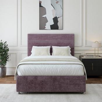 BedMaster Deluxe Velvet 4‑Drawer Divan Base & Headboard