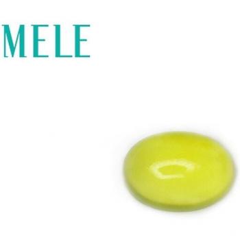 10x14mm Oval Natural Golden Yellow Prehnite, 6.8ct Loose Stone for Women