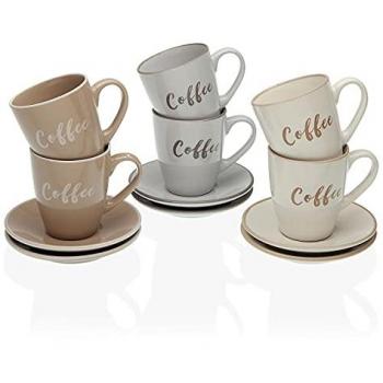 Chávenas de Café LIEKE em Cores Neutras - Conjunto com 6