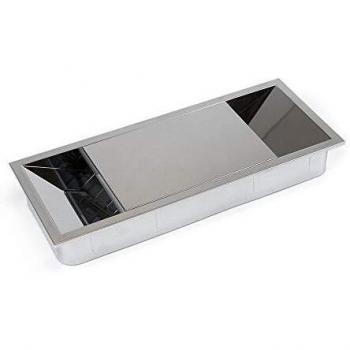 Organisateur de câbles pour bureau, modèle carré 85x85mm