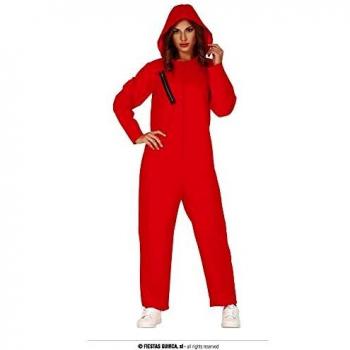 Vestito Rapinatore di Banca La Casa di Carta Donna Tg.M Costume Carnevale Tutta Rossa/Cappuccio Casa De Papel No Access