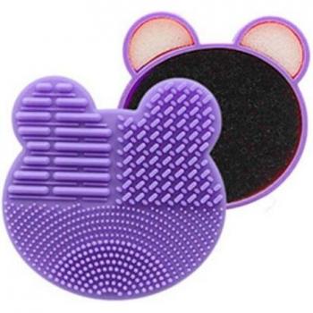 Cosmetic Brush Cleaning Kit with Instant Color Removal Sponge