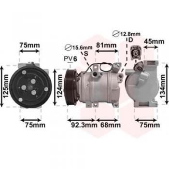 Van Wezel 2700k219 Compresseur Climatisation