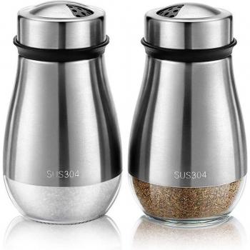 Adjustable Salt and Pepper Shaker Duo