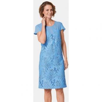 Jurk van Kanten - Zomer - Blauw - Gr. 21 van Goldner Fashion